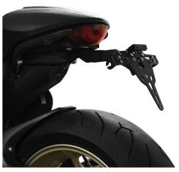 KIT Portatarga PRO Ibex Zieger per Ducati Scrambler 800 Desert Sled 17-22 regolabile con Lucetarga LED + Catadiottro