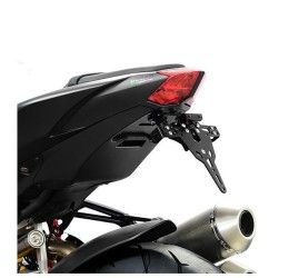 KIT Portatarga PRO Ibex Zieger per Ducati Streetfighter 1098 09-13 regolabile con Lucetarga LED + Catadiottro