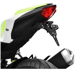KIT Portatarga PRO Ibex Zieger per Kawasaki Ninja 125 19-22 regolabile con Lucetarga LED + Catadiottro