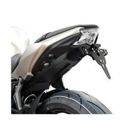 KIT Portatarga PRO Ibex Zieger per Kawasaki Ninja 650 17-22 regolabile con Lucetarga LED + Catadiottro