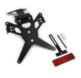 KIT Portatarga X-Line Ibex Zieger per Aprilia Tuono V4 1100 RR 15-20 regolabile con Lucetarga LED + Catadiottro