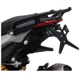 KIT Portatarga X-Line Ibex Zieger per Ducati Hypermotard 939 16-18 regolabile con Lucetarga LED + Catadiottro