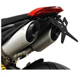KIT Portatarga X-Line Ibex Zieger per Ducati Hypermotard 950 19-24 regolabile con Lucetarga LED + Catadiottro