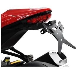 KIT Portatarga X-Line Ibex Zieger per Ducati Monster 1200 R 16-19 regolabile con Lucetarga LED + Catadiottro