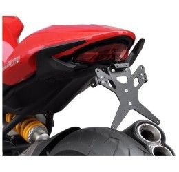 KIT Portatarga X-Line Ibex Zieger per Ducati Monster 821 14-16 regolabile con Lucetarga LED + Catadiottro
