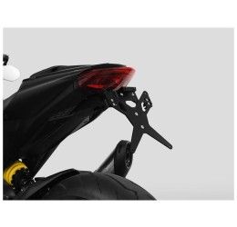 KIT Portatarga X-Line Ibex Zieger per Ducati Monster 937 ABS 21-25 regolabile con Lucetarga LED + Catadiottro