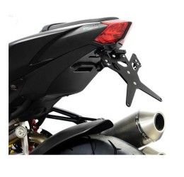 KIT Portatarga X-Line Ibex Zieger per Ducati Streetfighter 1098 09-13 regolabile con Lucetarga LED + Catadiottro