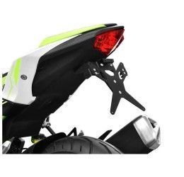 KIT Portatarga X-Line Ibex Zieger per Kawasaki Ninja 125 19-22 regolabile con Lucetarga LED + Catadiottro