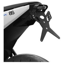 KIT Portatarga X-Line Ibex Zieger per Suzuki GSX-8R 2024 regolabile con faro stop e posizione posteriore led + Catadiottro