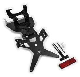 KIT Portatarga X-Line Ibex Zieger per Triumph Street Triple 675 07-12 regolabile con Lucetarga LED + Catadiottro