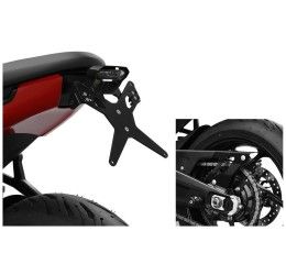 KIT Portatarga X-Line Ibex Zieger per Triumph Trident 660 21-24 regolabile con faro stop e posizione posteriore led + Catadiottro