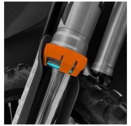 Kit raschia fango Racecap Beaver per Husqvarna FE 501 14-25 colore arancione