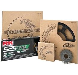 Kit trasmissione CHT Chiaravalli per Cagiva Mito 125 04-09 (Catena RK 520 H 116 maglie - Pignone 14 - Corona 43 - Passo 520)
