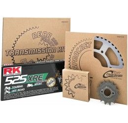 Kit trasmissione CHT Chiaravalli per MV Agusta Brutale 800 12-20 (Catena RK 520 XRE 112 maglie - Pignone 17 - Corona 41 - Passo 520) Catena colore ORO