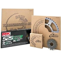 Kit trasmissione CHT Chiaravalli per Yamaha R7 750 99-00 (Catena RK 525 XRE 118 maglie - Pignone 17 - Corona 42 - Passo 525)