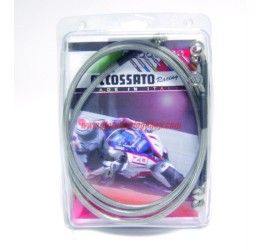 Kit tubi Freno in treccia Accossato (Ant+Post) configurazione DIRETTI per Aprilia Shiver 750 09-11