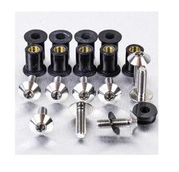Kit viti Cupolino ACCIAO INOX Pro-Bolt per Aprilia RS 250 95-97 - 9 viti + dadi elastici