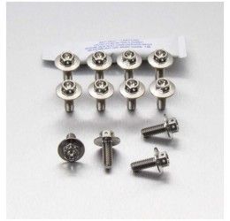 Kit viti dischi freno anteriori forate in TITANIO Pro-Bolt per Honda Hornet 600 98-13 testa esagonale modello race spec 12 pezzi