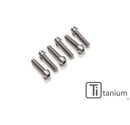 Kit viti pedane M8x25 (6 pz) Titanio CNC Racing per Ducati Monster 1200 S 14-21