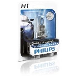LAMPADA PHILIPS H1 BLUE VISION - 12V 55W - (Rif.Philips:12258BVUB1)