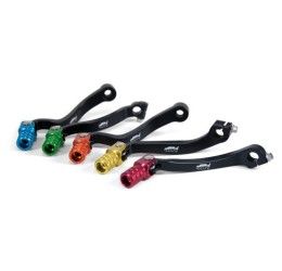 Leva cambio snodata in alluminio ricavato dal pieno Motocross Marketing per Honda CRF 250 R 10-17 puntale rosso