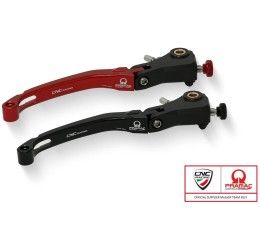 Leva freno snodata ribaltabile CNC Racing modello RACE per Aprilia Tuono V4 1100 RR 17-20 Pramac Racing Limited Edition