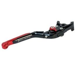 Leva freno snodata ribaltabile Racingbike per Aprilia Tuono V4 1100 RR 15-20 colore rosso