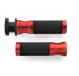 Manopole SPORT (Ø 22 mm) Rizoma per yamaha t-max 560 20° anniversario 2021 colore Red