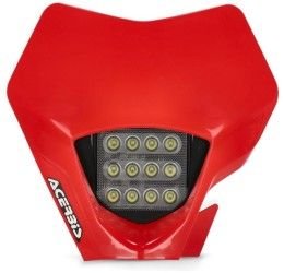 Mascherina con faro a led Acerbis VSL per GasGas EC 250 F 21-23 colore rosso