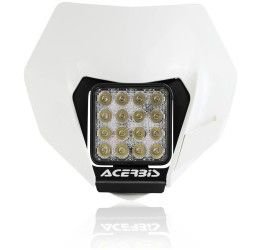 Mascherina con faro a led Acerbis VSL per KTM 300 EXC 14-16 colore bianco