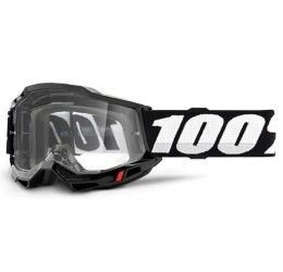 Occhiali Off-Road 100% The Accuri 2 OTG modello Black lente trasparente
