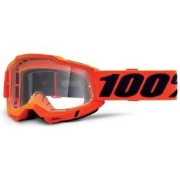 Occhiali Off-Road 100% The Accuri 2 OTG modello Orange lente trasparente