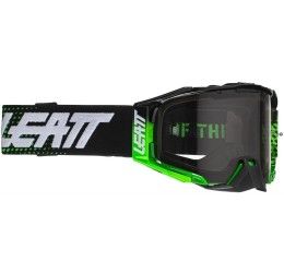 Occhiali Off-Road Leatt Velocity 6.5 colore nero-verde fluo - lente colorata