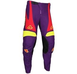Pantaloni cross enduro Acerbis MX TRACK NASCAR Viola/Rosso