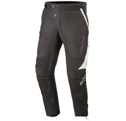 Pantalone moto impermeabile Alpinestars Raider v2 Drystar® colore Nero-Bianco