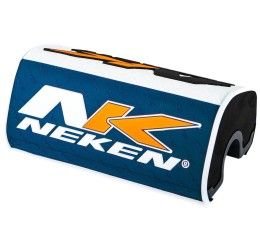 Paracolpi Neken Oversize a mattoncino per manubrio da 28mm Blu-Bianco