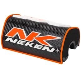 Paracolpi Neken Oversize a mattoncino per manubrio da 28mm Nero-arancione