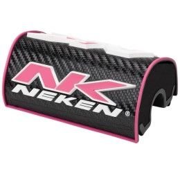 Paracolpi Neken Oversize a mattoncino per manubrio da 28mm Nero-Rosa