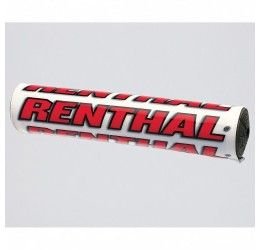 Paracolpi Renthal Bar Pads SX per manubrio con traversino bianco-rosso