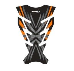 Paraserbatoio Puig modello challenge arancione - protegge la moto da graffi e raggi uv-dimensioni: 200x135 mm