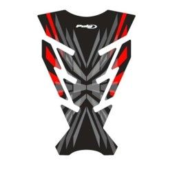 Paraserbatoio Puig modello challenge rosso - protegge la moto da graffi e raggi uv-dimensioni: 200x135 mm