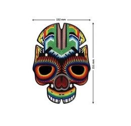 Paraserbatoio Puig modello skull i rosso - cod. 3674r - protegge la moto da graffi e raggi uv.