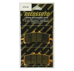 Pastiglie freno anteriori Accossato per Aprilia RSV4 1000 R ABS 2010 - Mescola EV2 Sinterizzata Pista AGPA106EV2