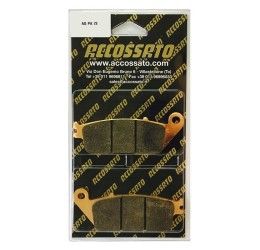 Pastiglie freno anteriori Accossato per Honda CBR 1000 F 89-92 - Mescola EV2 Sinterizzata Pista AGPA72EV2
