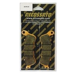 Pastiglie freno anteriori Accossato per Honda Hornet 600 ABS 07-12 - Mescola OR organica AGPA87OR