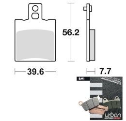 Pastiglie freno anteriori Braking per Aprilia SR 50 DiTech 01-05 - Mescola SM1 semi-metallica 778SM1