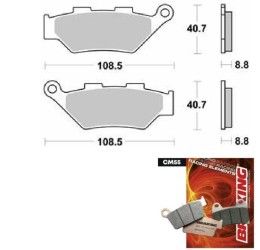 Pastiglie freno anteriori Braking per Benelli TRK 502 X ABS 18-24 - Mescola CM55 sinterizzata strada 220CM55
