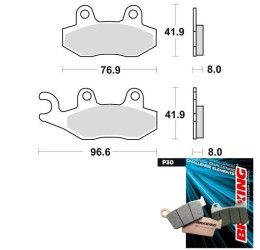 Pastiglie freno anteriori Braking per Suzuki Burgman 400 ABS 11-20 - Mescola P30 sinterizzata scooter P30696