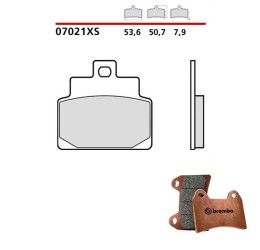 Pastiglie freno anteriori Brembo per aprilia habana custom 125 00-02 - Mescola Scooter XS sinterizzata 07021XS