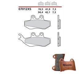 Pastiglie freno anteriori Brembo per Aprilia MX 50 SM 03-04 - Mescola Scooter XS sinterizzata 07012XS